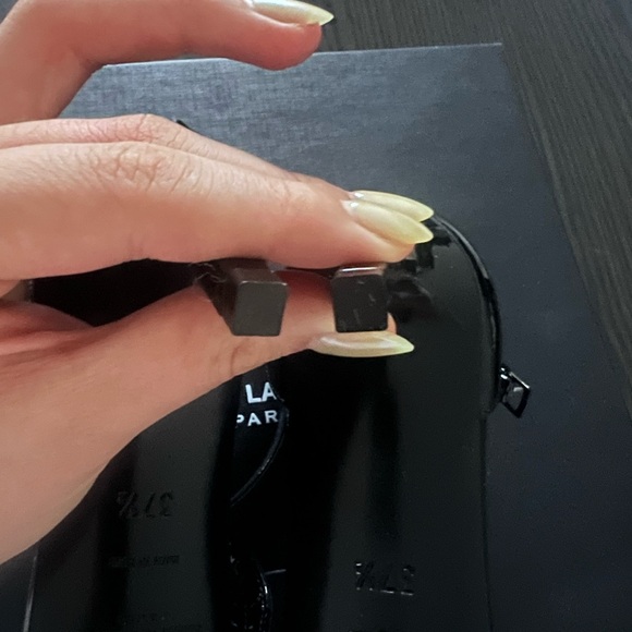 New Saint Laurent YSL Strappy Heels size 37.5 - Picture 4 of 8